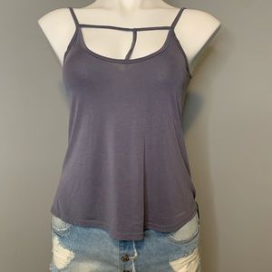 5/$25 - Aran’s Den grey high/low tank
